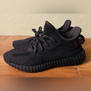 adidas Yeezy Triple Black Boost 350 V2 Sneaker Tennis Shoe Size: 9.5